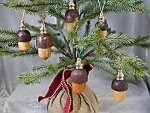 Acorn Ornaments on Tree